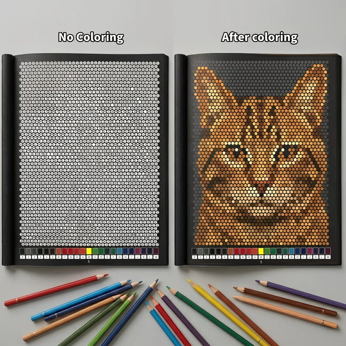 Mystery Mosaics Color by Number Coloring Book