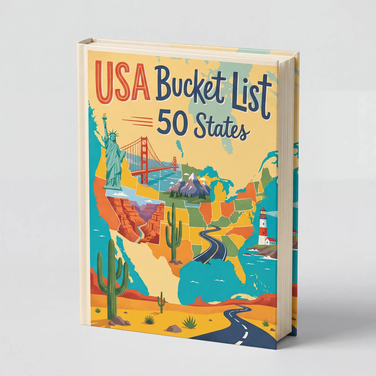 USA Bucket List 50 States E-Book
